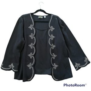 BOB MACKIE WEARABLE ART SWEATER TOP - SIZE XL